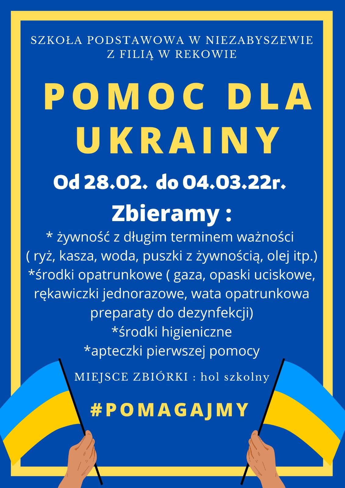 POMOC DLA UKRAINY