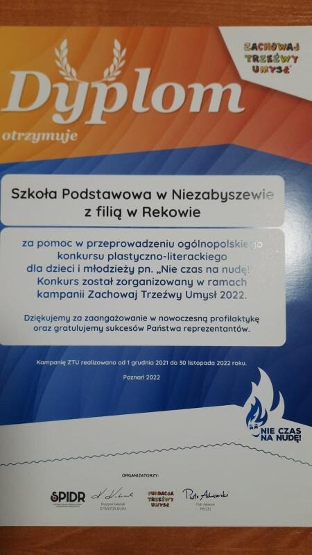 PODSUMOWANIE OGÓLNOPOLSKIEJ KAMPANII ZACHOWAJ TRZEŹWY UMYSŁ 2022 POD HASŁEM - „N...