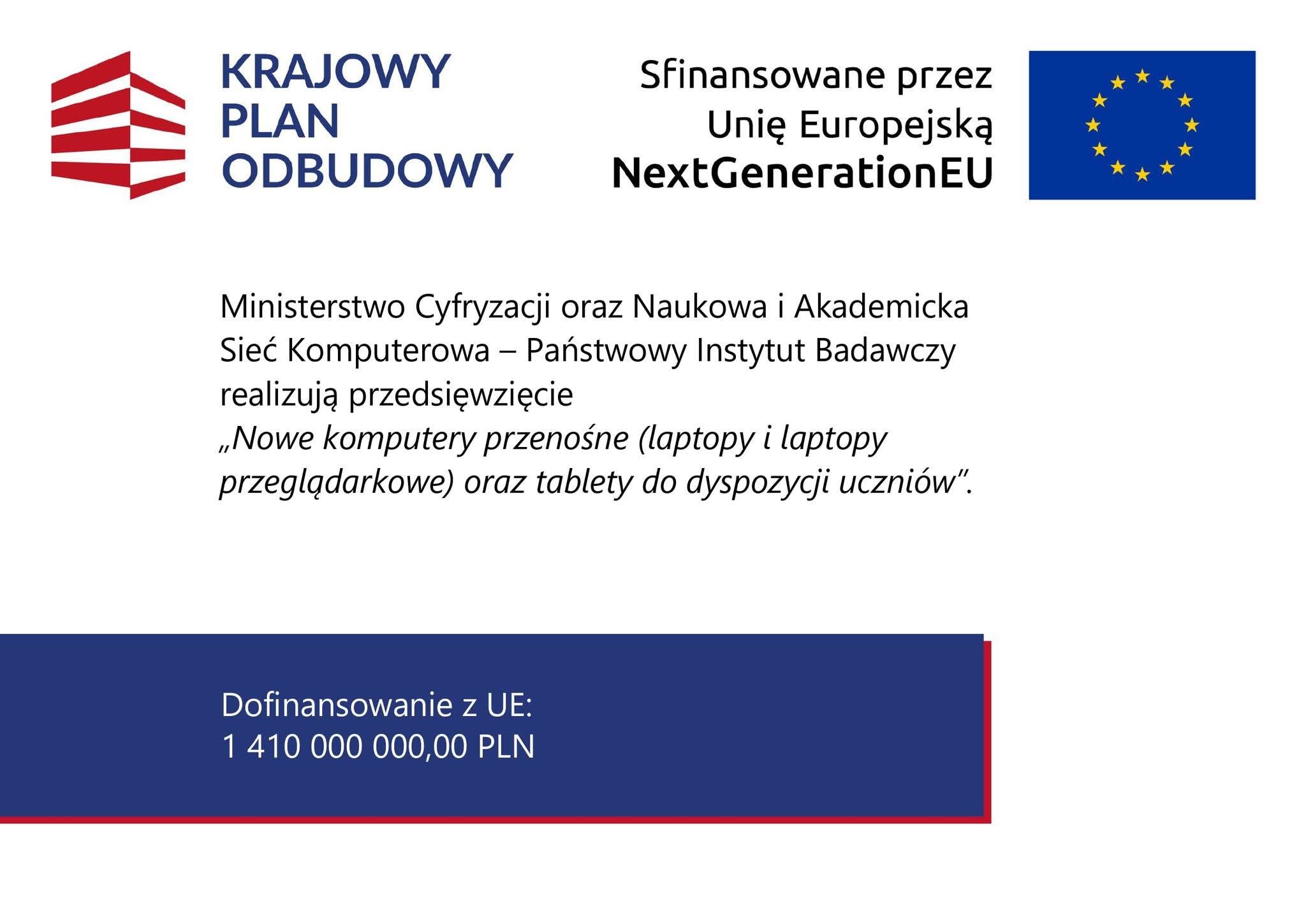 Sprzęt komputerowy dla uczniów ze szkół podstawowych z terenu Gminy Bytów w ramach Krajowe