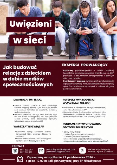 Szkolenie dla nauczycieli i rodziców